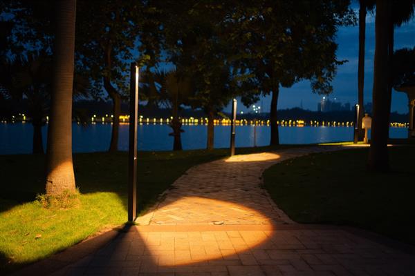 Grote foto moderne staande buitenlamp zwart 80 cm ip65 incl. led garleds trebol tuin en terras verlichting