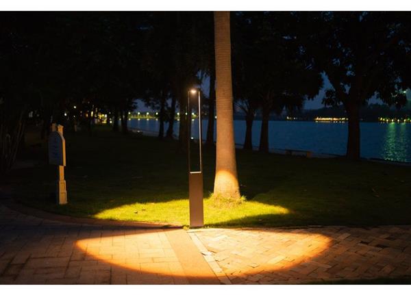 Grote foto moderne staande buitenlamp zwart 80 cm ip65 incl. led garleds trebol tuin en terras verlichting