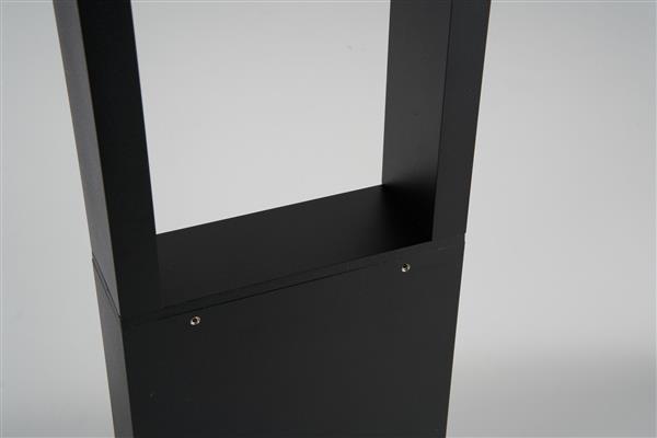 Grote foto moderne staande buitenlamp zwart 80 cm ip65 incl. led garleds trebol tuin en terras verlichting