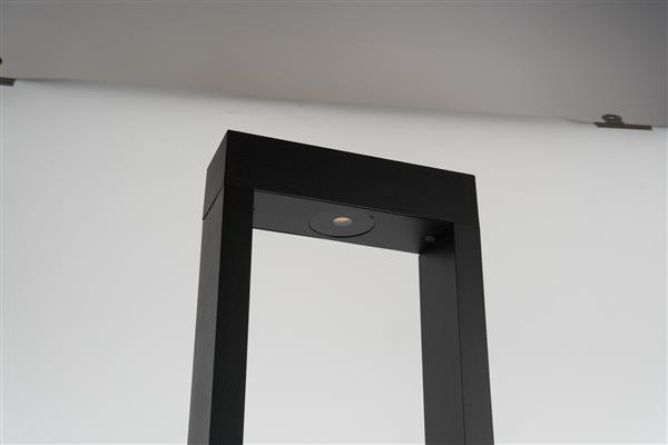 Grote foto moderne staande buitenlamp zwart 80 cm ip65 incl. led garleds trebol tuin en terras verlichting