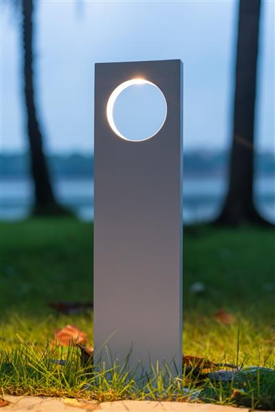 Grote foto moderne staande buitenlamp wit 50 cm ip65 incl. led garleds veronica tuin en terras verlichting