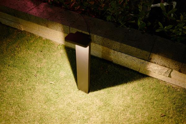 Grote foto moderne staande buitenlamp zwart 60 cm ip65 incl. led garleds babu tuin en terras verlichting