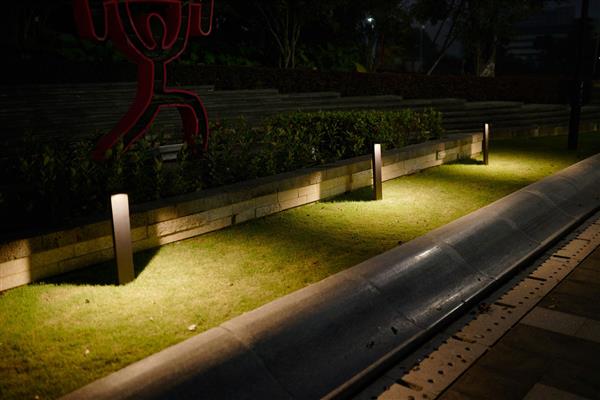 Grote foto moderne staande buitenlamp zwart 60 cm ip65 incl. led garleds babu tuin en terras verlichting