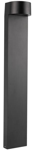 Grote foto moderne staande buitenlamp zwart 60 cm ip 65 incl. led garleds avena tuin en terras verlichting