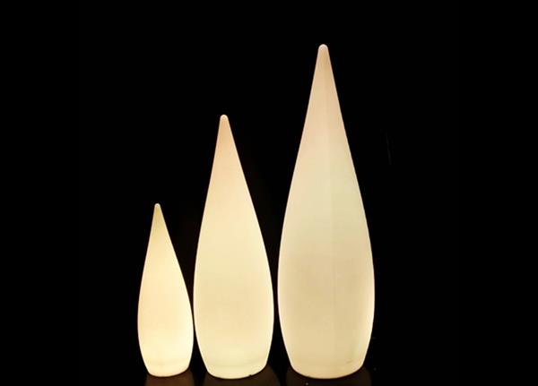 Grote foto oplaadbare staande lamp led rgb waterdruppel 80 cm incl. afstandsbediening funnylights muk tuinlam tuin en terras verlichting