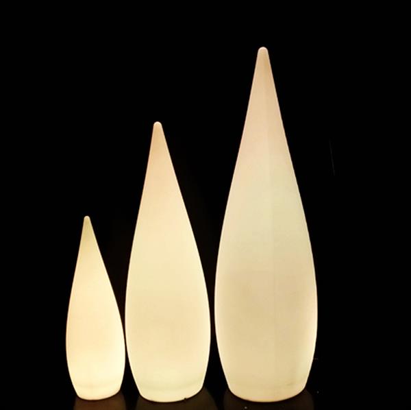 Grote foto oplaadbare staande lamp led rgb waterdruppel 80 cm incl. afstandsbediening funnylights muk tuinlam tuin en terras verlichting