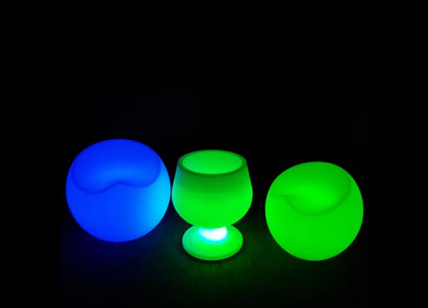 Grote foto oplaadbare stoel led rgb incl. afstandsbediening funnylights cubone tuin en terras verlichting