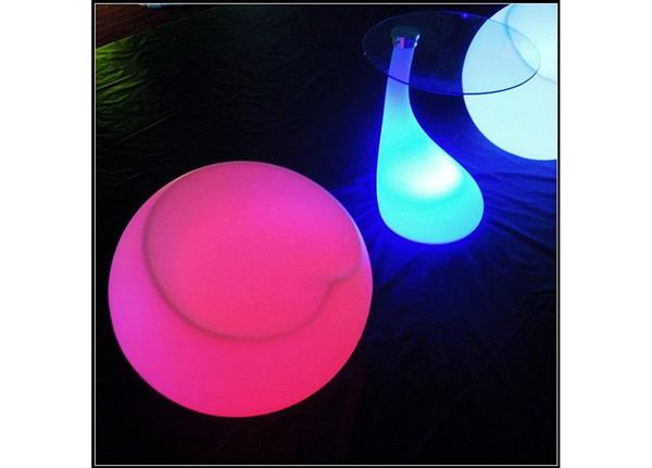 Grote foto oplaadbare stoel led rgb incl. afstandsbediening funnylights cubone tuin en terras verlichting