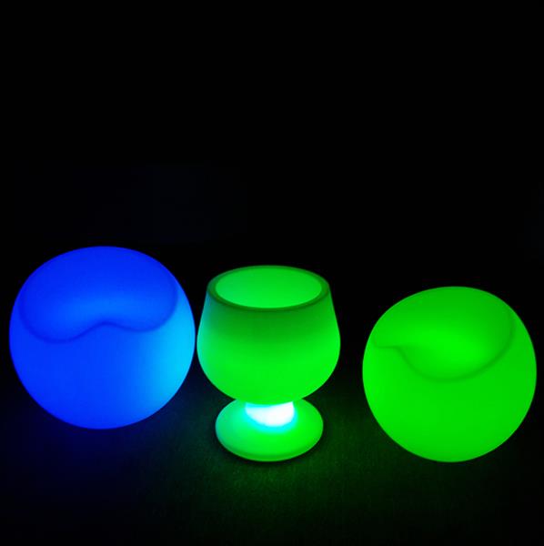 Grote foto oplaadbare stoel led rgb incl. afstandsbediening funnylights cubone tuin en terras verlichting