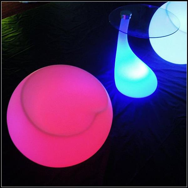 Grote foto oplaadbare stoel led rgb incl. afstandsbediening funnylights cubone tuin en terras verlichting