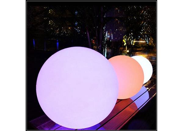 Grote foto oplaadbare bol 30 cm led rgb incl. afstandsbediening funnylights venonat tuinlamp tuin en terras verlichting