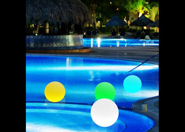 Grote foto oplaadbare bol 30 cm led rgb incl. afstandsbediening funnylights venonat tuinlamp tuin en terras verlichting