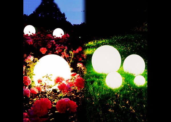 Grote foto oplaadbare bol 30 cm led rgb incl. afstandsbediening funnylights venonat tuinlamp tuin en terras verlichting