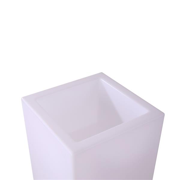 Grote foto oplaadbare bloempot 90 cm led rgb incl. afstandsbediening funnylights lapras tuinlamp tuin en terras verlichting