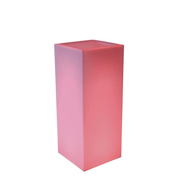 Grote foto oplaadbare bloempot 90 cm led rgb incl. afstandsbediening funnylights lapras tuinlamp tuin en terras verlichting