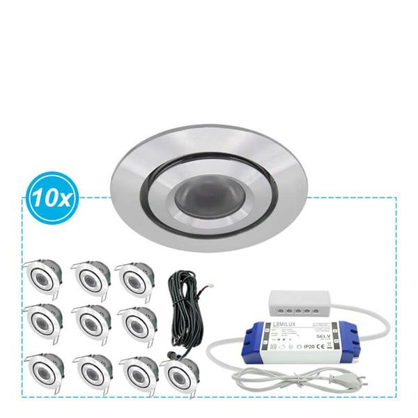 Grote foto led inbouwspots mura set van 10 spots huis en inrichting spots