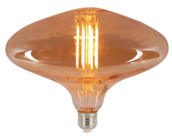 Grote foto crius led filament fdl 200 e27 8w 827 amber dimbaar huis en inrichting overige