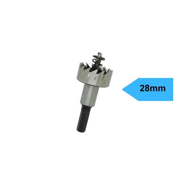 Grote foto gatenzaag 28 mm bi metaal met adapter en centreerboor huis en inrichting overige