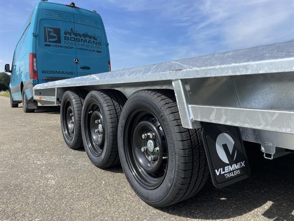 Grote foto vlemmix 3 assige machinetransporter 3500 kg 400x180 nieuw agrarisch aanhangwagens