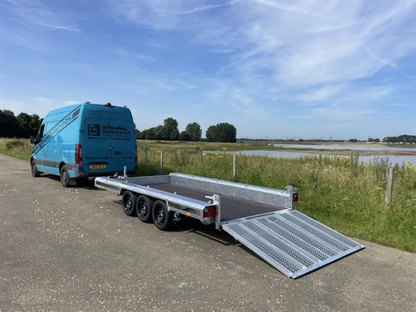 Grote foto vlemmix 3 assige machinetransporter 3500 kg 400x180 nieuw agrarisch aanhangwagens