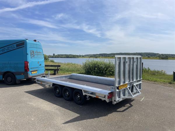 Grote foto vlemmix 3 assige machinetransporter 3500 kg 400x180 nieuw agrarisch aanhangwagens