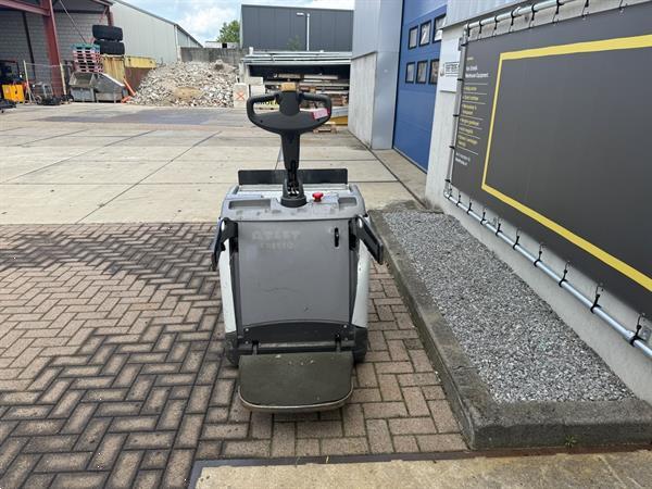 Grote foto vs 21765 elektrische meerijd palletwagen lepels 1600mm doe het zelf en verbouw hefwerktuigen