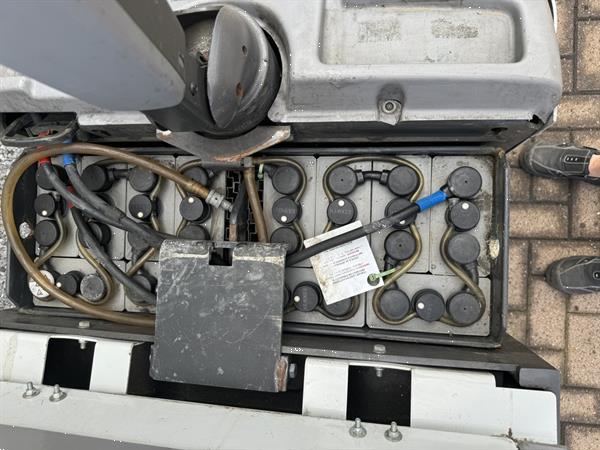 Grote foto vs 21765 elektrische meerijd palletwagen lepels 1600mm doe het zelf en verbouw hefwerktuigen