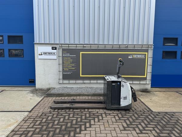 Grote foto vs 21765 elektrische meerijd palletwagen lepels 1600mm doe het zelf en verbouw hefwerktuigen