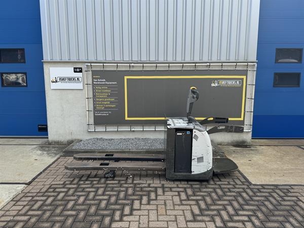 Grote foto vs 21765 elektrische meerijd palletwagen lepels 1600mm doe het zelf en verbouw hefwerktuigen