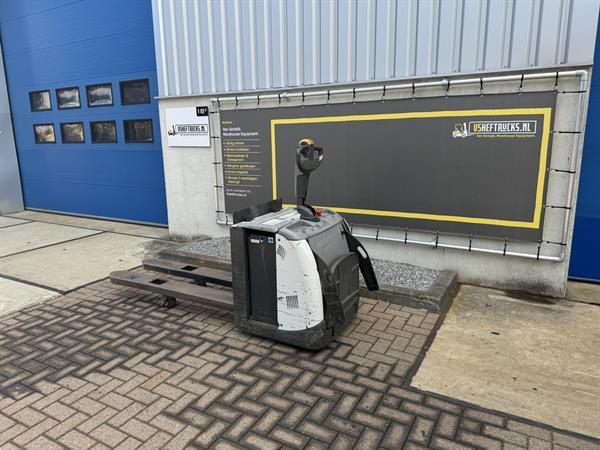 Grote foto vs 21765 elektrische meerijd palletwagen lepels 1600mm doe het zelf en verbouw hefwerktuigen