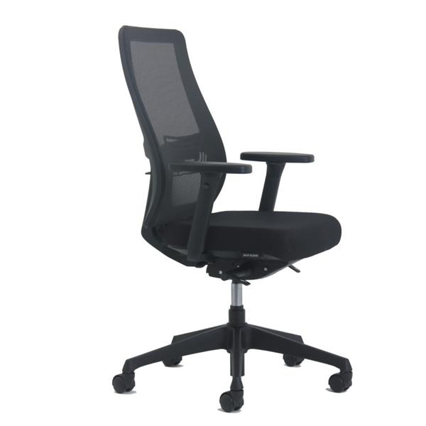Grote foto torino bureaustoel zwart netweave npr1813 huis en inrichting stoelen