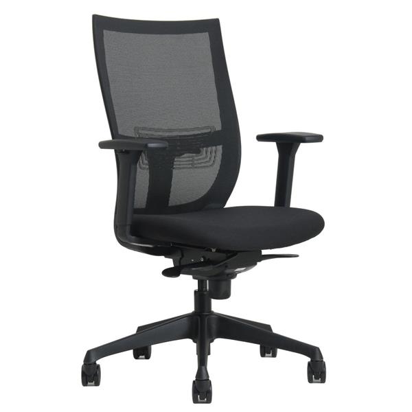 Grote foto curve bureaustoel zwart netweave nenen1335 huis en inrichting stoelen