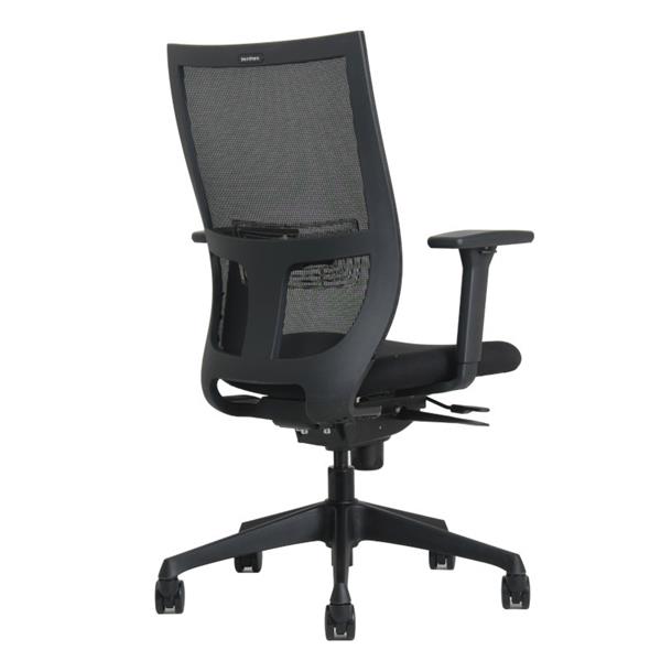 Grote foto curve bureaustoel zwart netweave nenen1335 huis en inrichting stoelen