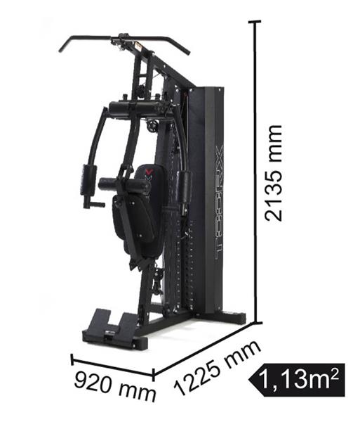 Grote foto toorx fitness home gym 102 kg gewichtsblok msx 70 sport en fitness fitness