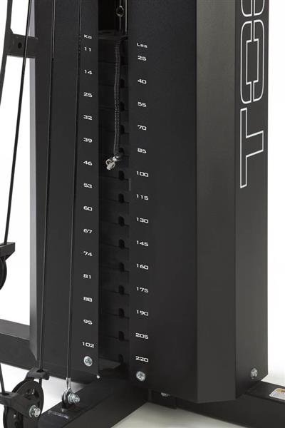Grote foto toorx fitness home gym 102 kg gewichtsblok msx 70 sport en fitness fitness