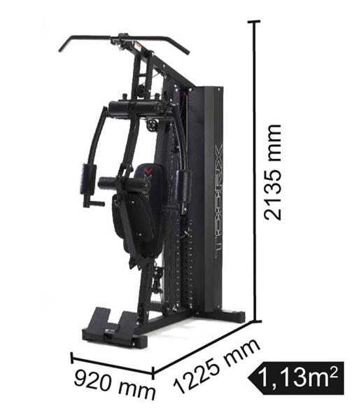 Grote foto toorx fitness home gym 102 kg gewichtsblok msx 70 sport en fitness fitness