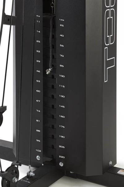 Grote foto toorx fitness home gym 102 kg gewichtsblok msx 70 sport en fitness fitness
