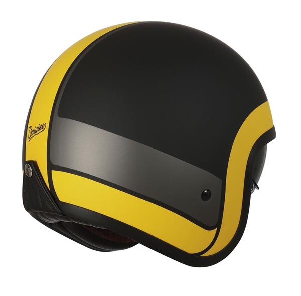 Grote foto origine sprint record jethelm mat geel zwart motoren kleding