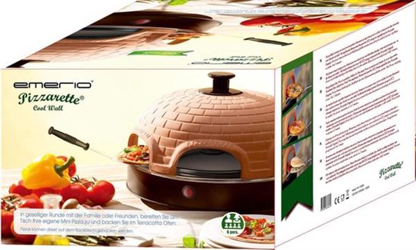 Grote foto emerio po 115984 pizzarette 6 persoons handgemaakte terracotta koepel 6 ge soleerde bak spat huis en inrichting keukenbenodigdheden