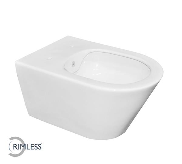 Grote foto luxe rimless wandcloset 53 cm met bidet functie wit doe het zelf en verbouw sanitair