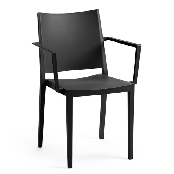 Grote foto mosk kunststof vierpootstoel met arm huis en inrichting stoelen
