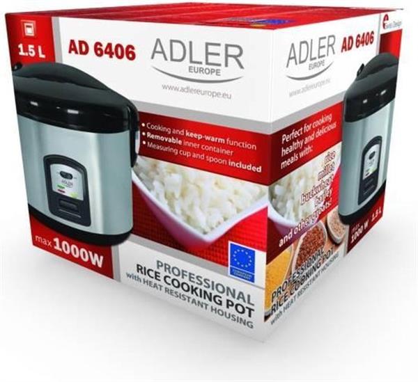 Grote foto adler ad 6406 rijstkoker verpakking beschadigd huis en inrichting keukenbenodigdheden