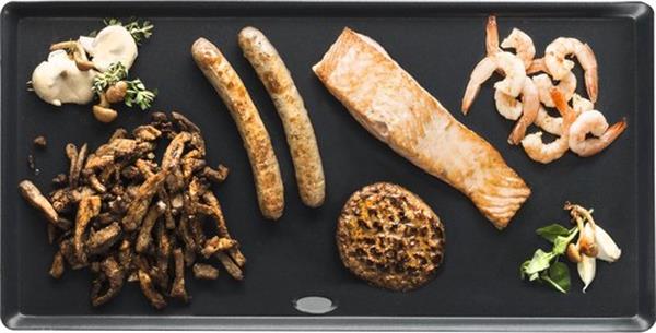 Grote foto bestron abp602 teppanyaki bakplaat voor 4 personen tafelgrill electrisch met antiaanbaklaag grillp huis en inrichting keukenbenodigdheden