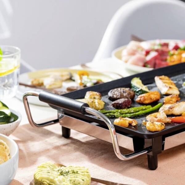 Grote foto tristar bakplaat bp 2965 gourmet bakplaat grillplaat 46 cm voor 4 tot 6 personen met regelba huis en inrichting keukenbenodigdheden
