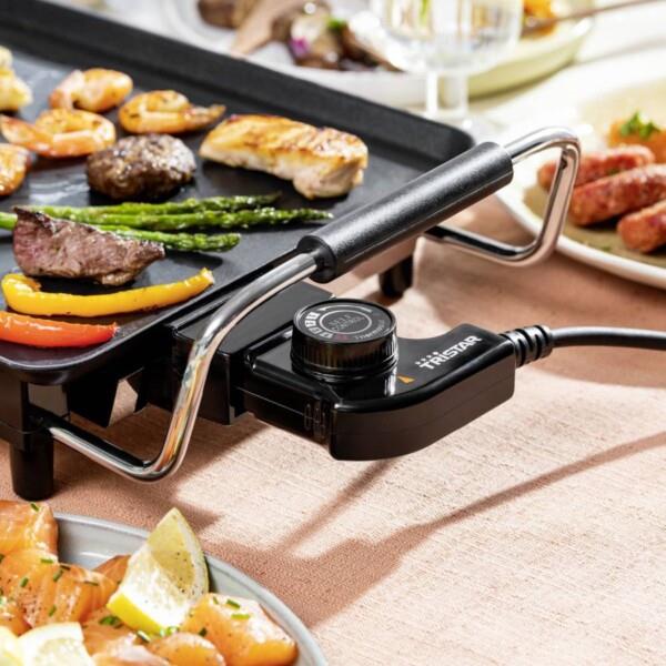 Grote foto tristar bakplaat bp 2965 gourmet bakplaat grillplaat 46 cm voor 4 tot 6 personen met regelba huis en inrichting keukenbenodigdheden