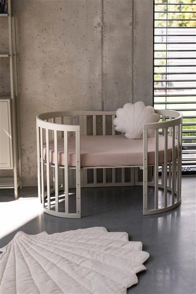Grote foto multifunctioneel ovaal7 in 1 babybed peuterbed incl. matras olive olive kinderen en baby complete kinderkamers