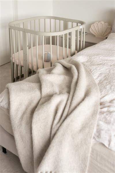 Grote foto multifunctioneel 7 in 1 babybed peuterbed olive incl. matras olive kinderen en baby complete kinderkamers