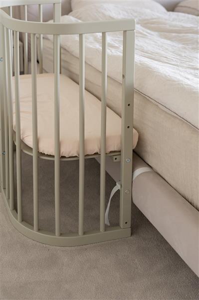 Grote foto multifunctioneel 7 in 1 babybed peuterbed olive incl. matras olive kinderen en baby complete kinderkamers