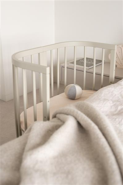 Grote foto multifunctioneel 7 in 1 babybed peuterbed olive incl. matras olive kinderen en baby complete kinderkamers