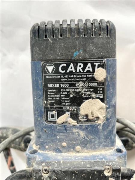 Grote foto online veiling carat mixer 1600 doe het zelf en verbouw gereedschappen en machines